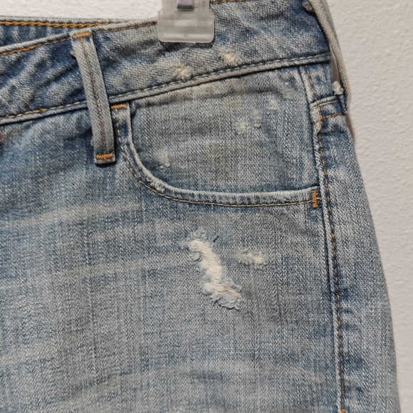 Y2K True Religion Shorts Cassie Size 28 Vintage Distressed Light Wash - Picture 4 of 7